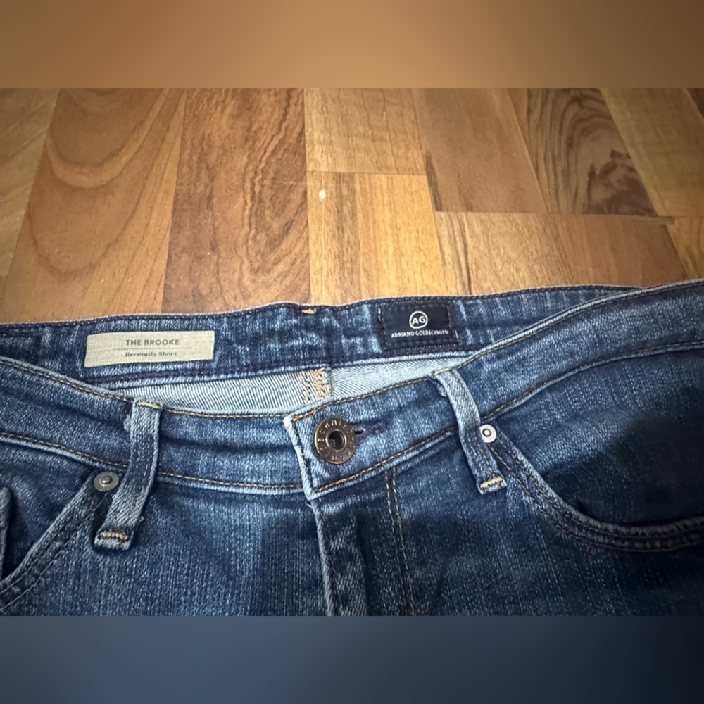 AG Adriano Goldschmied Dark Wash Women's Denim Shorts - Picture 2 of 4